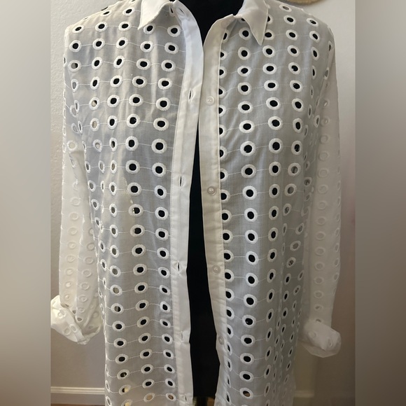 Eyelet Swim Coverup - Picture 5 of 7